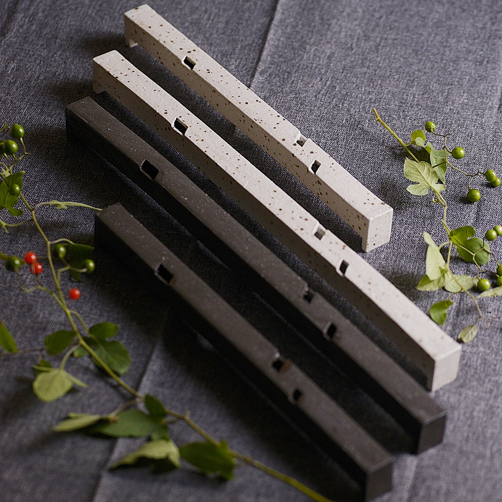 原康広（弥兆窯）　横長花器　　