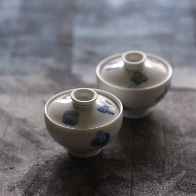 ［受注制作品］蓋付ミニ飯碗　宝尽くし｜島村ナナ（納期6～9ヶ月）