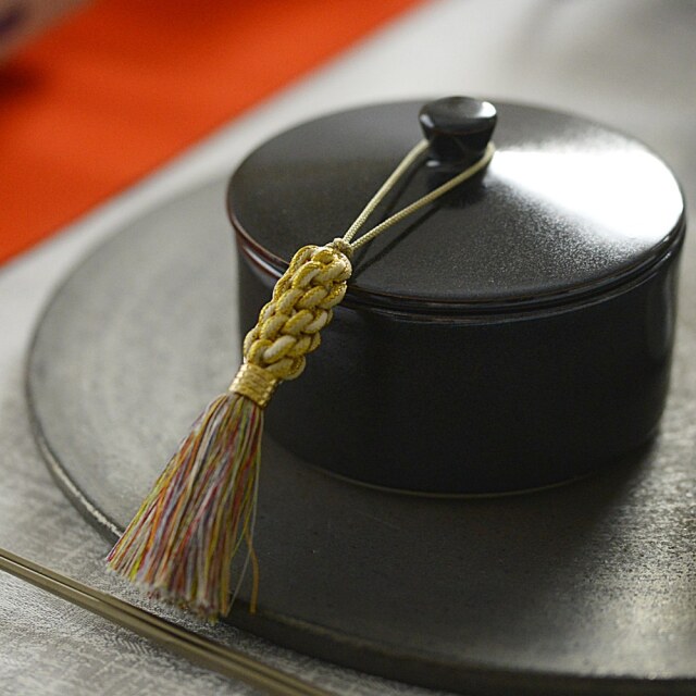 瑛生の器（九谷美陶園）油滴天目蓋付向付　＊在庫品のため即日発送可