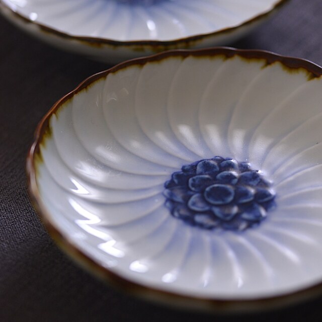 〔受注制作品〕島村ナナ 菊紋様皿＊納期6～9か月