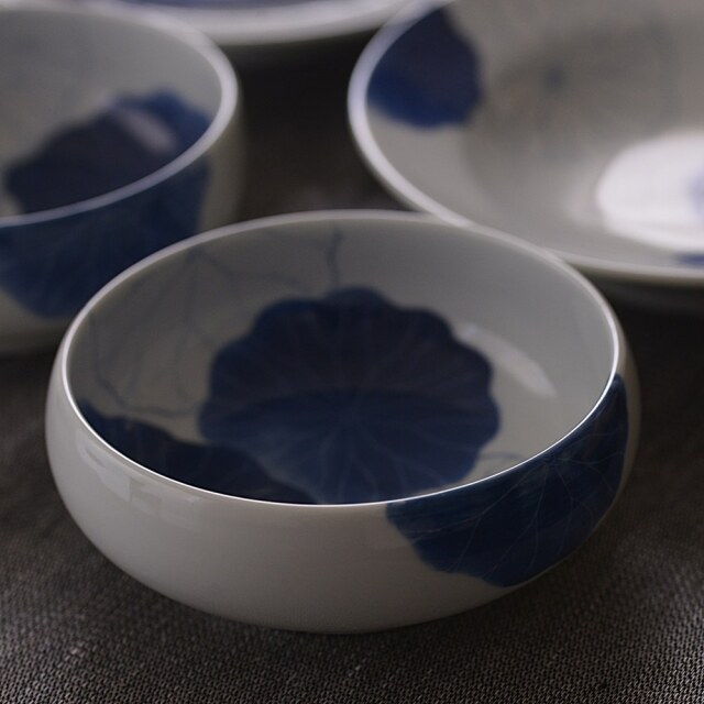 〔受注制作品〕島村ナナ　蓮の葉紋様小鉢＊納期6〜9か月