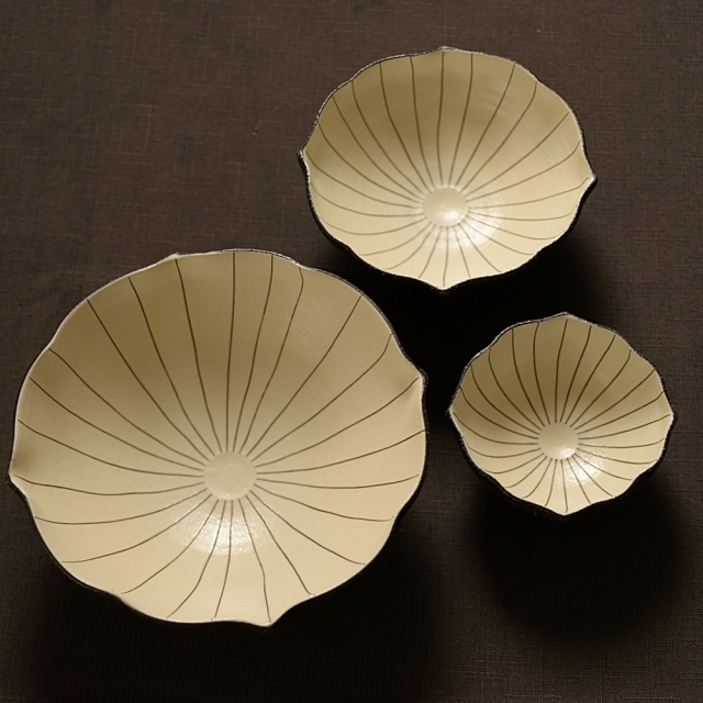 奥田章｜蓮華鉢｜作家もの和食器通販”IVORY