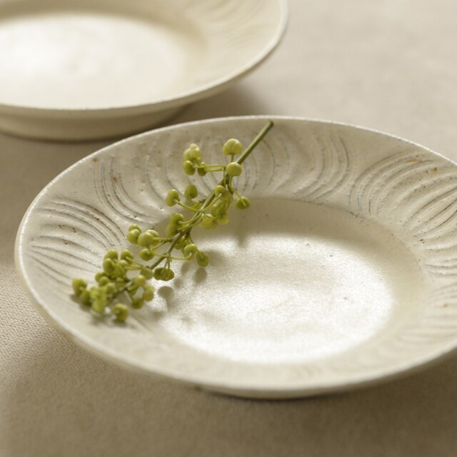 〔受注制作品〕アンティークなお皿(中)（納期6~12か月）｜村上直子