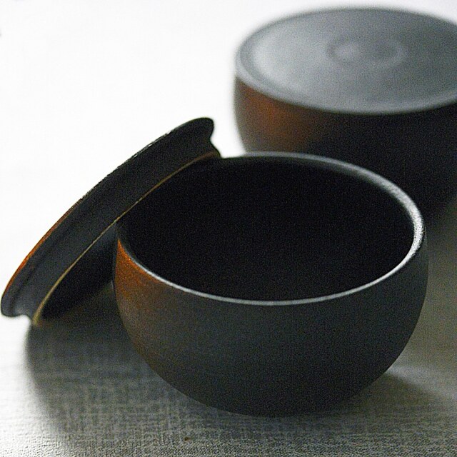 小野俊｜小野俊 丸型蓋物S 10cm×6cmh｜作家もの和食器通販通販 IVORY