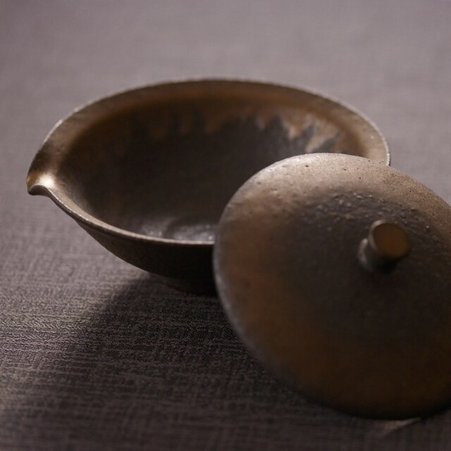 奥田章｜金彩 片口ふたわん｜作家もの和食器通販”IVORY