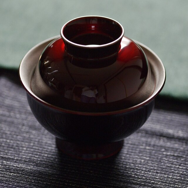 〔受注制作品〕漆器 玉虫 小吸碗｜冨樫孝男（納期約5か月）