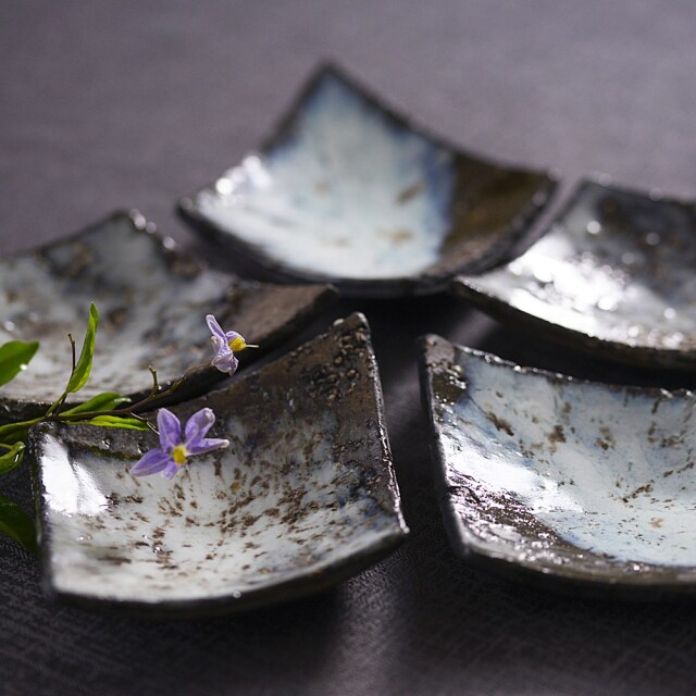 うつわ作家3枚セット 作家 額賀 円也 三島 4寸皿 – nokaze｜陶器、和食器、うつわの通販