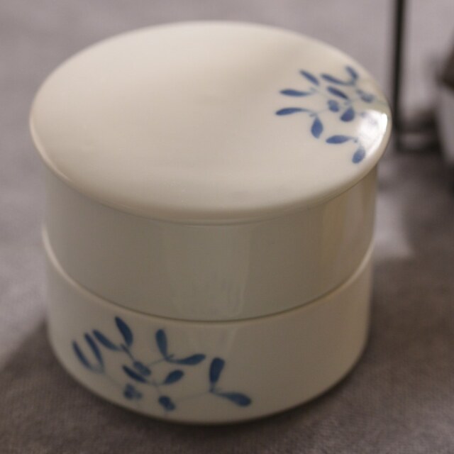 〔受注制作品〕島村ナナ　ヤドリギ紋様二段重箱ミニ＊納期6～9か月