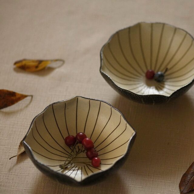 奥田章｜蓮華鉢｜作家もの和食器通販”IVORY