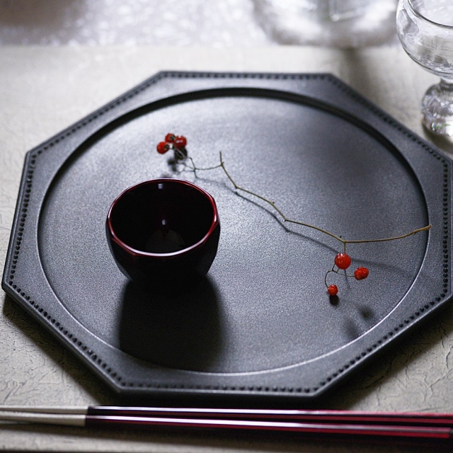 冨樫孝男｜八角リム皿｜八角皿｜オクトゴナル皿｜作家もの和食器通販
