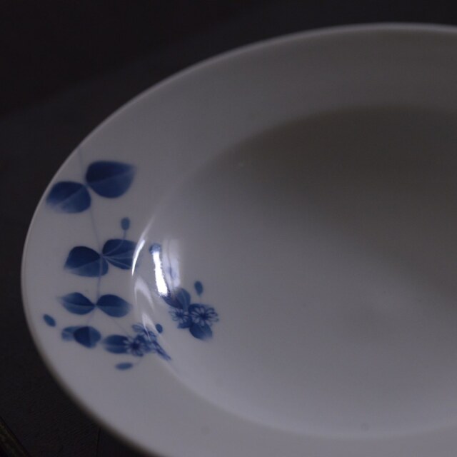 〔受注制作品〕島村ナナ　はこべ紋様リム６寸皿＊納期6～9か月