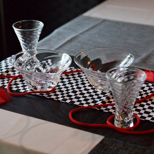 末國清吉　モールグラス　4個セット　ガラス製 ねじれ模様 グラス 4個セット 希少】硝子作家 末國清吉 モールガラス 4点セット | SATOMART