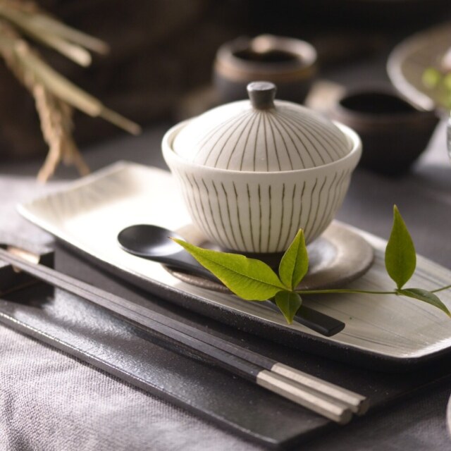 奥田章｜リバーシブル板皿25cm｜作家もの和食器通販”IVORY