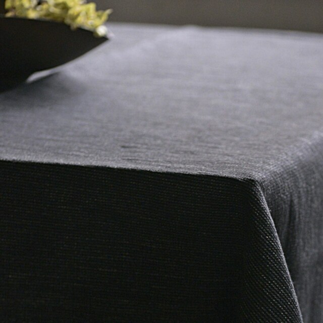リネン　テーブルクロス　ブラック　150x250cm｜Pisa Design