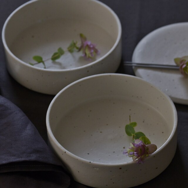 日高直子　2段陶箱（お重） 日高直子 2段陶箱（お重） 日高直子さん 陶箱セット