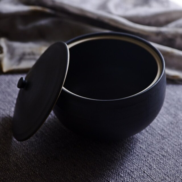 陶芸作家 小野俊さんの蓋椀 2個セット 丸型蓋物 | Shun