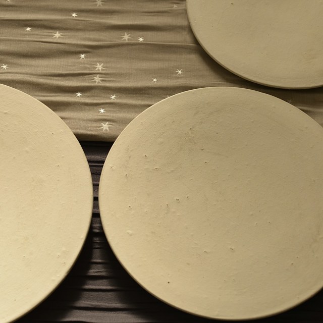 鈴木史子 9寸 平皿 2点