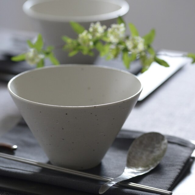 藤田千絵子｜みかげ土ストレートボウル｜作家もの和食器通販通販 IVORY