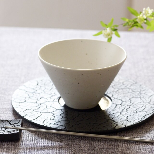 藤田千絵子｜みかげ土ストレートボウル｜作家もの和食器通販通販 IVORY