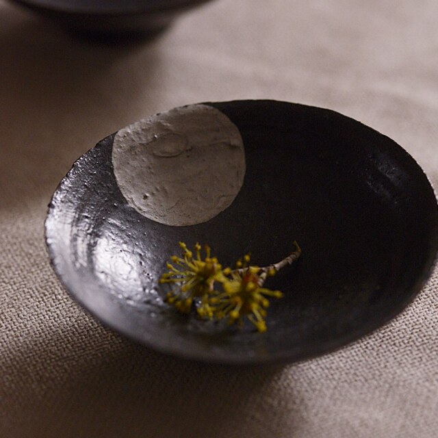 銀彩小皿｜螢窯