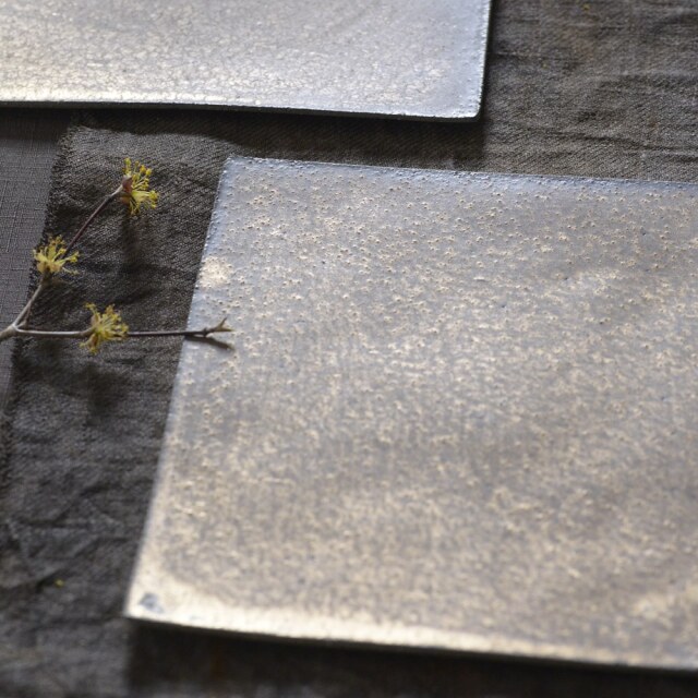 水野幸一｜銅彩釉 角板皿｜作家の器と暮らす。IVORY