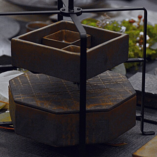 奥田章 金彩 重箱S