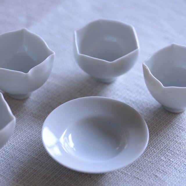 〔受注制作品］白磁灰釉　茶器｜水野幸一（納期約6か月）
