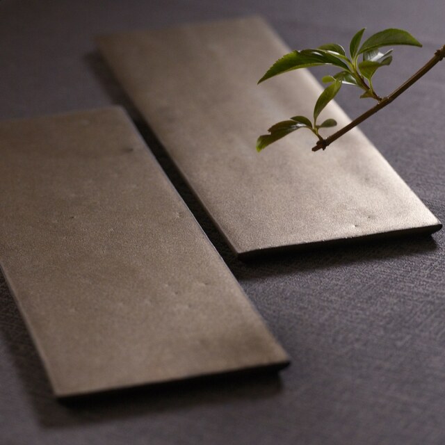 奥田章｜リバーシブルプレート｜長皿｜作家もの和食器通販”IVORY