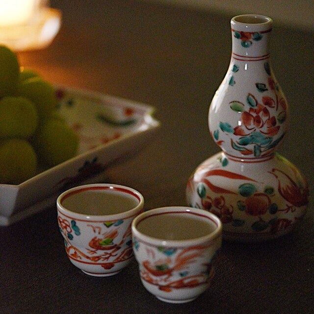 呉須赤絵 酒器｜九谷焼 九谷美陶園の徳利セット - IVORY
