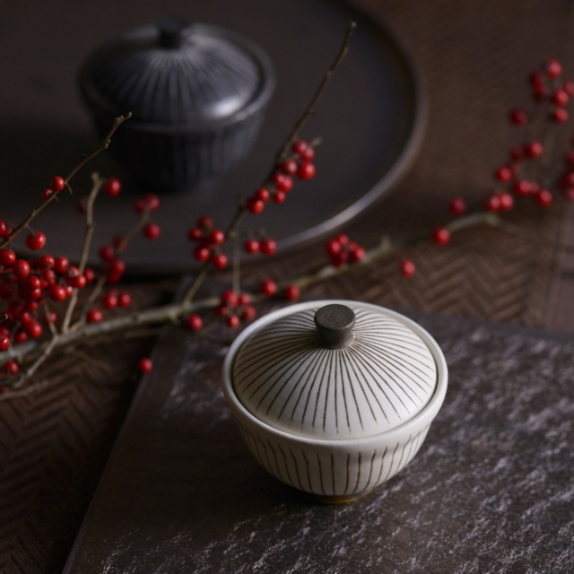 奥田章｜十草どんぐり ふたわんミニ｜作家もの和食器通販”IVORY