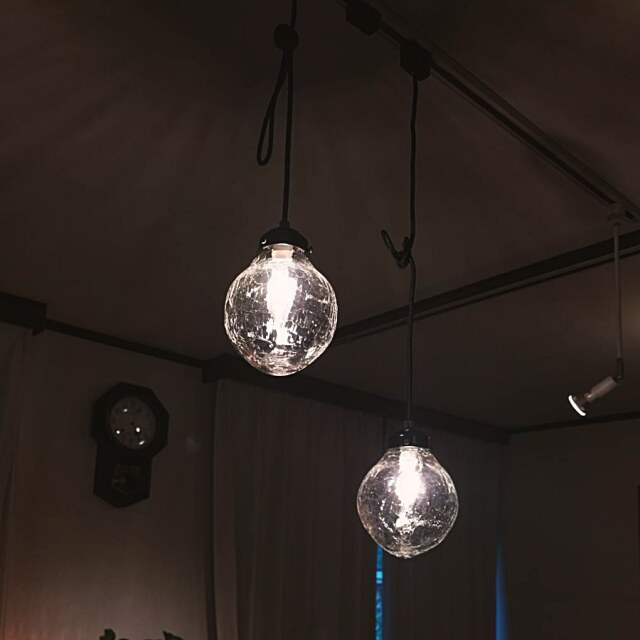 末國清吉 ペンタントライト｜ガラスの蓋物