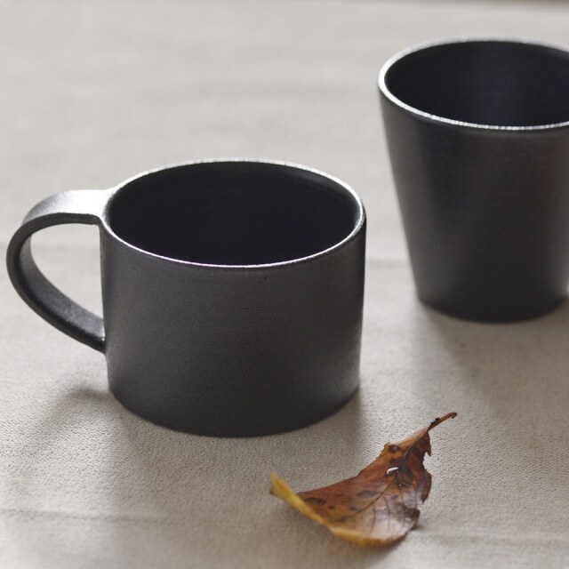 オルネドフォイユ アイアン マグカップ ホルダー ブラック 黒 アンティーク風 オルネドフォイユ アイアン マグカップ ホルダー ブラック 黒