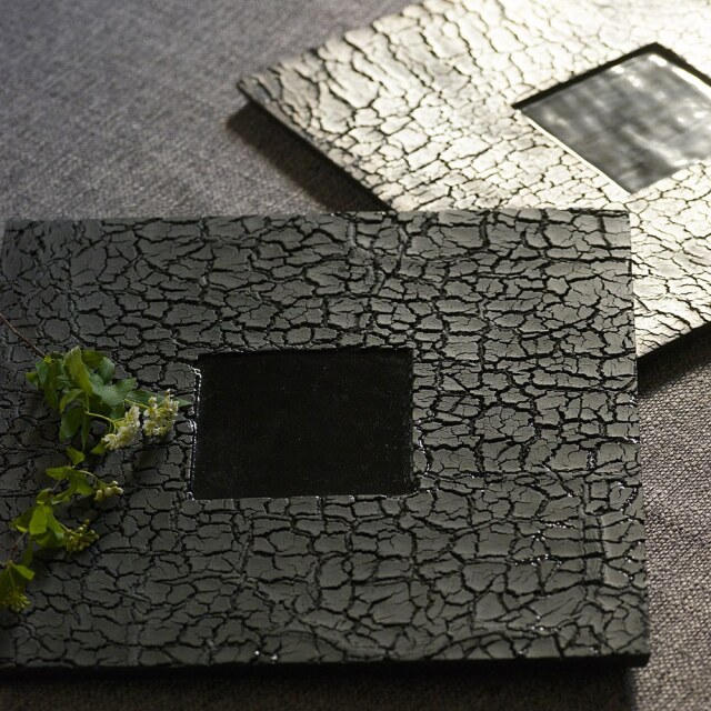 ［受注制作品］にしだゆか　WBSBプレート角26ｃｍ　(窓付)　＊納期7〜12ヶ月