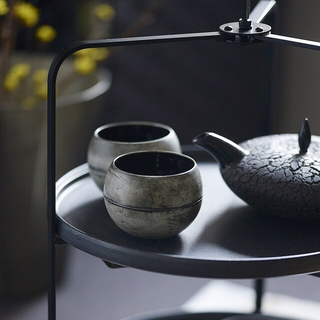 ゆっか様　新品　陶器　陶芸作家　黒の花器1個 30 陶器|作家:高田志保|黒釉花器③|hounoki