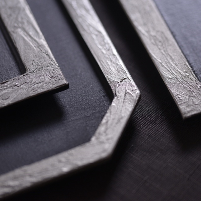 冨樫孝男｜シャンパンゴールド｜ランチマット｜（漆の折敷）｜作家もの