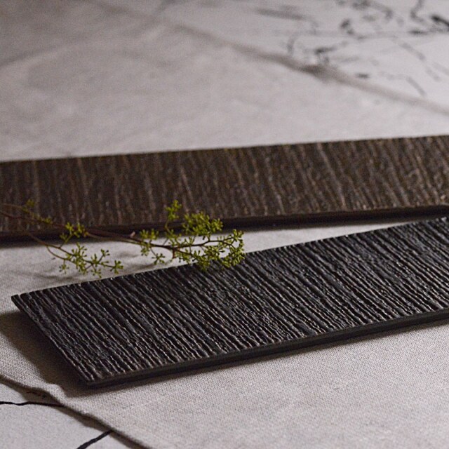 〔受注制作品〕板皿12×36ｃｍ｜奥田章（納期6～7か月）