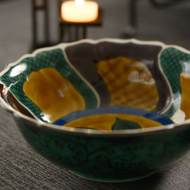 九谷焼 瑛生乃器  (九谷美陶園) 九谷美陶園 瑛生の器 | Kaga-shi Ishikawa