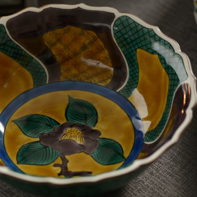 吹硝子銀彩鉢　吉田元雄作 吹硝子銀彩鉢 吉田元雄作