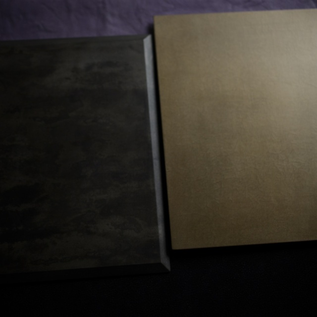 〔受注制作品〕リバーシブル折敷（シャンパンゴールド強め×四分一）｜冨樫孝男（納期約4か月）