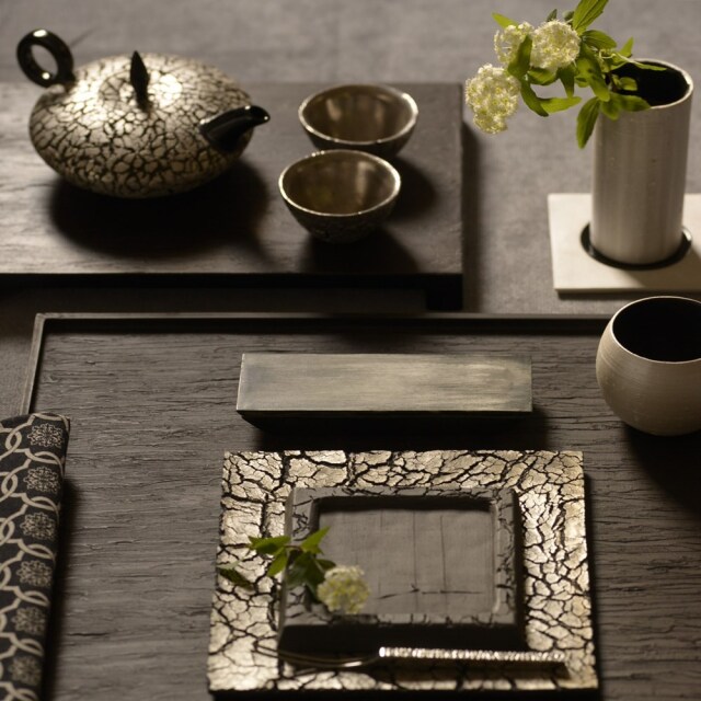 冨樫孝男さん　　プレート　6枚セット 冨樫孝男｜四分一｜豆皿｜丸皿｜作家もの和食器通販通販 IVORY