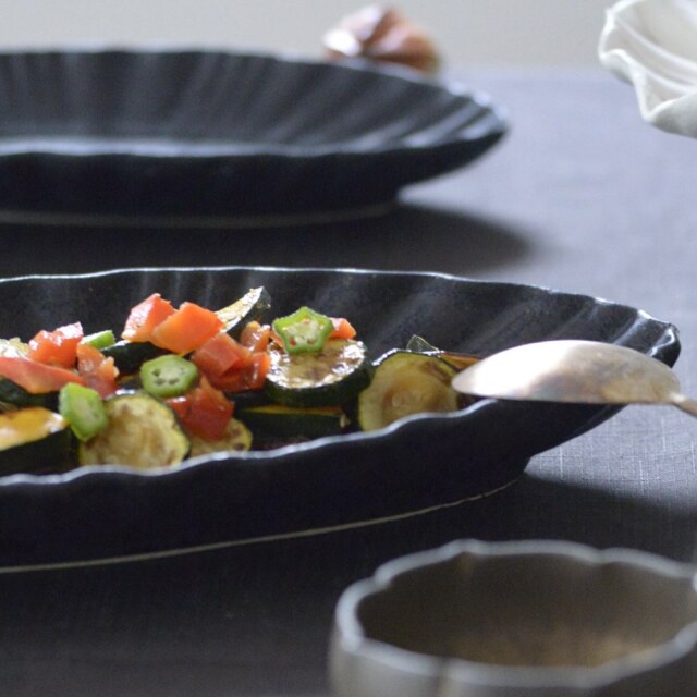 村上直子｜KAIプレートロング｜作家もの和食器通販”IVORY