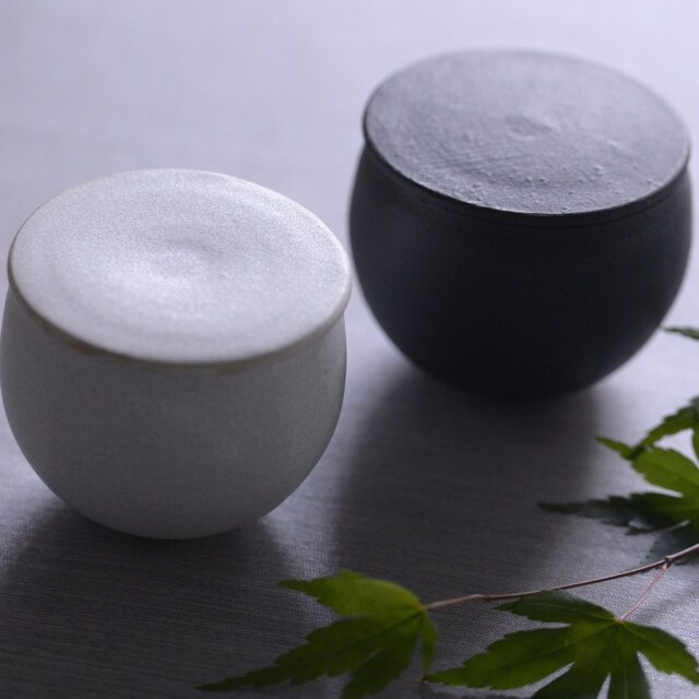 小野俊｜小野俊 丸型蓋物S 10cm×6cmh｜作家もの和食器通販通販 IVORY