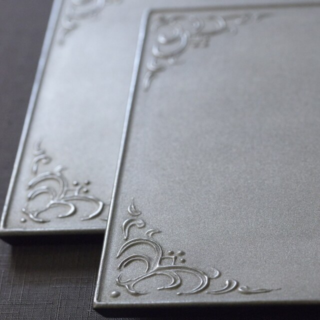 冨樫孝男｜シャンパンゴールド｜ランチマット｜（漆の折敷）｜作家もの