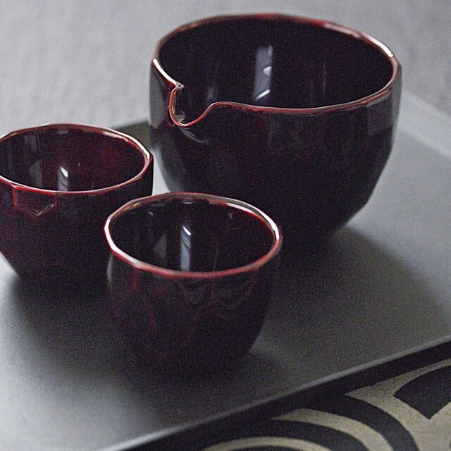 〔受注制作品〕乱面取酒器｜冨樫孝男（納期約5か月）