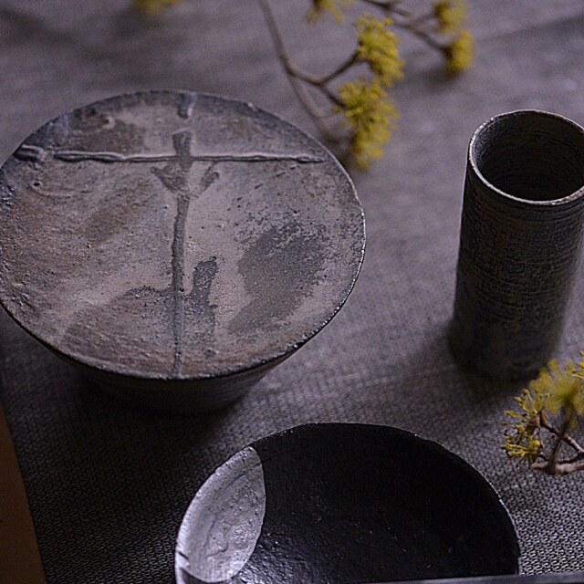 須恵器高坏皿｜螢窯