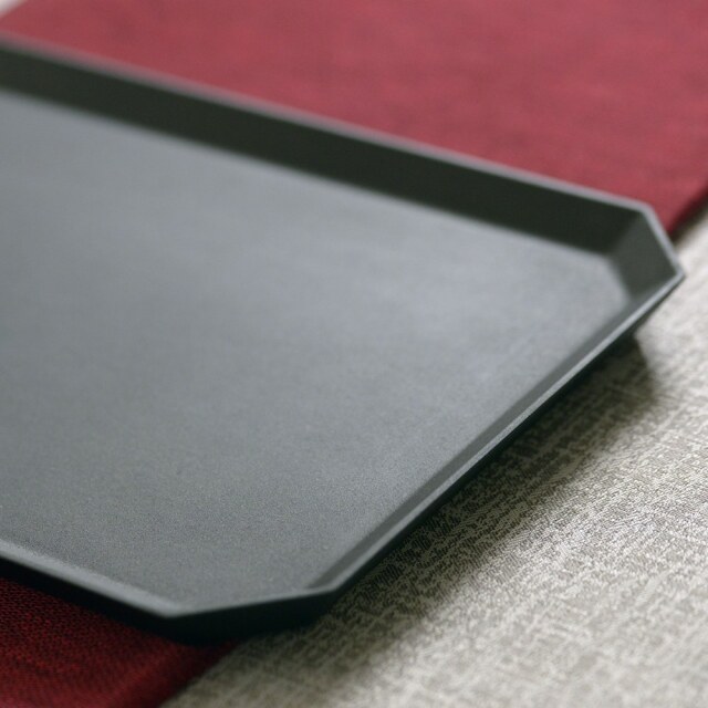 隅切長角皿 ｜冨樫孝男