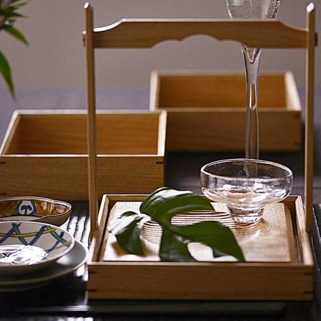 ［受注制作品］ふるいともかず　木製　重箱　＊納期２ヶ月　(年内配送可)