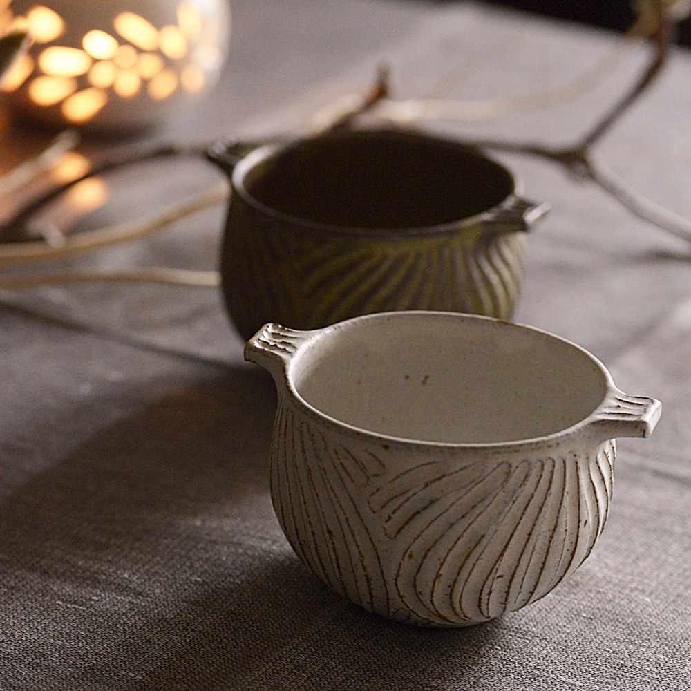 村上直子｜ 耳付ボウル｜作家もの和食器通販”IVORY