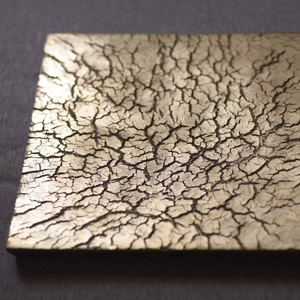 【新品未使用】西田ゆか　プレート　円形プレート　銀彩 新品未使用】西田ゆかプレート円形プレート銀彩