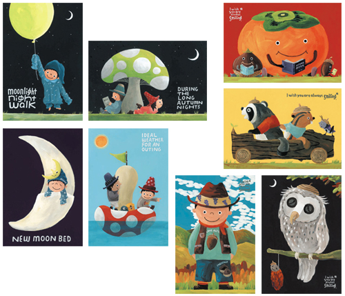 ポストカード　Autumn　[アイボリー・武内祐人]